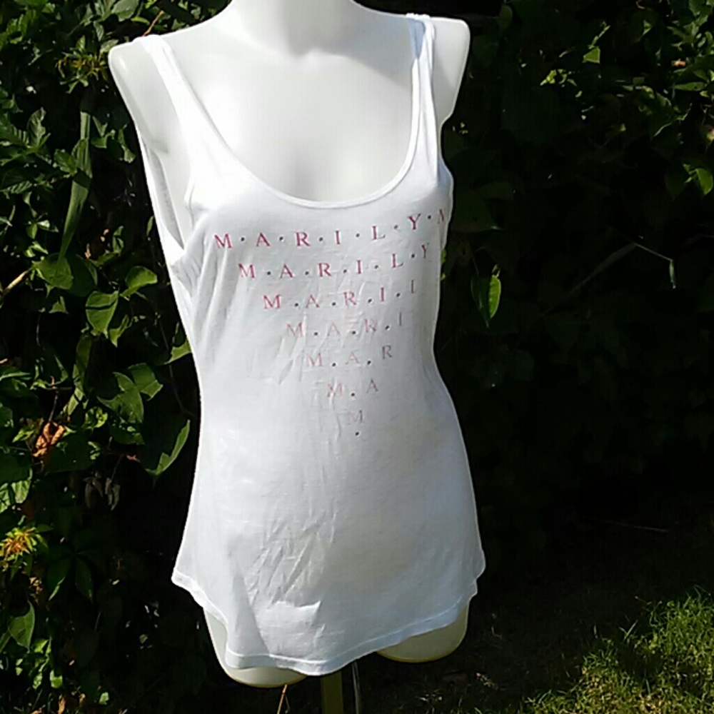 MARILYN MONROE White Tank Top NWT